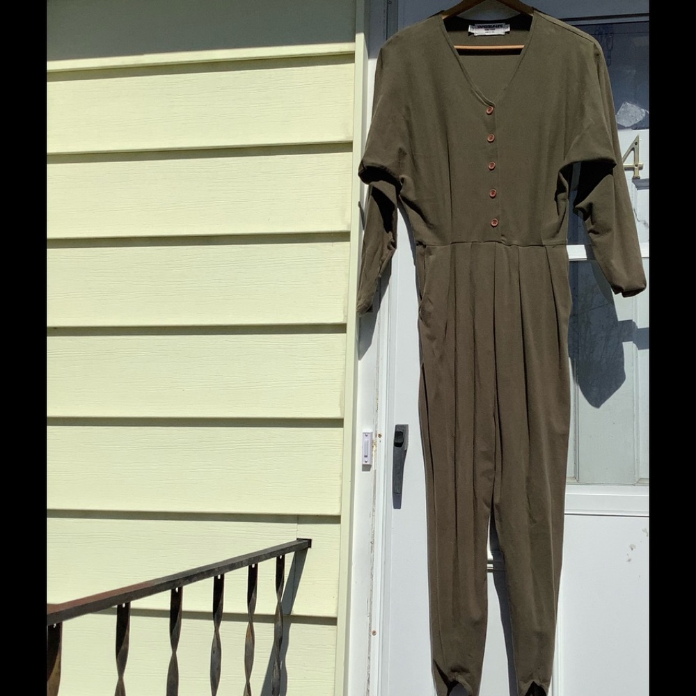 Vintage Jumpsuit Stirrup Style Pant Hem